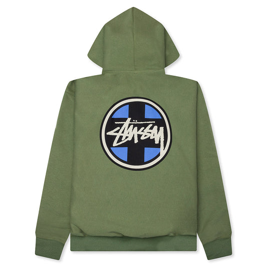 Cross Dot Hoodie - Olive