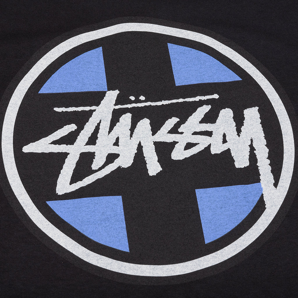 Cross Dot Pigment Dyed Tee - Black