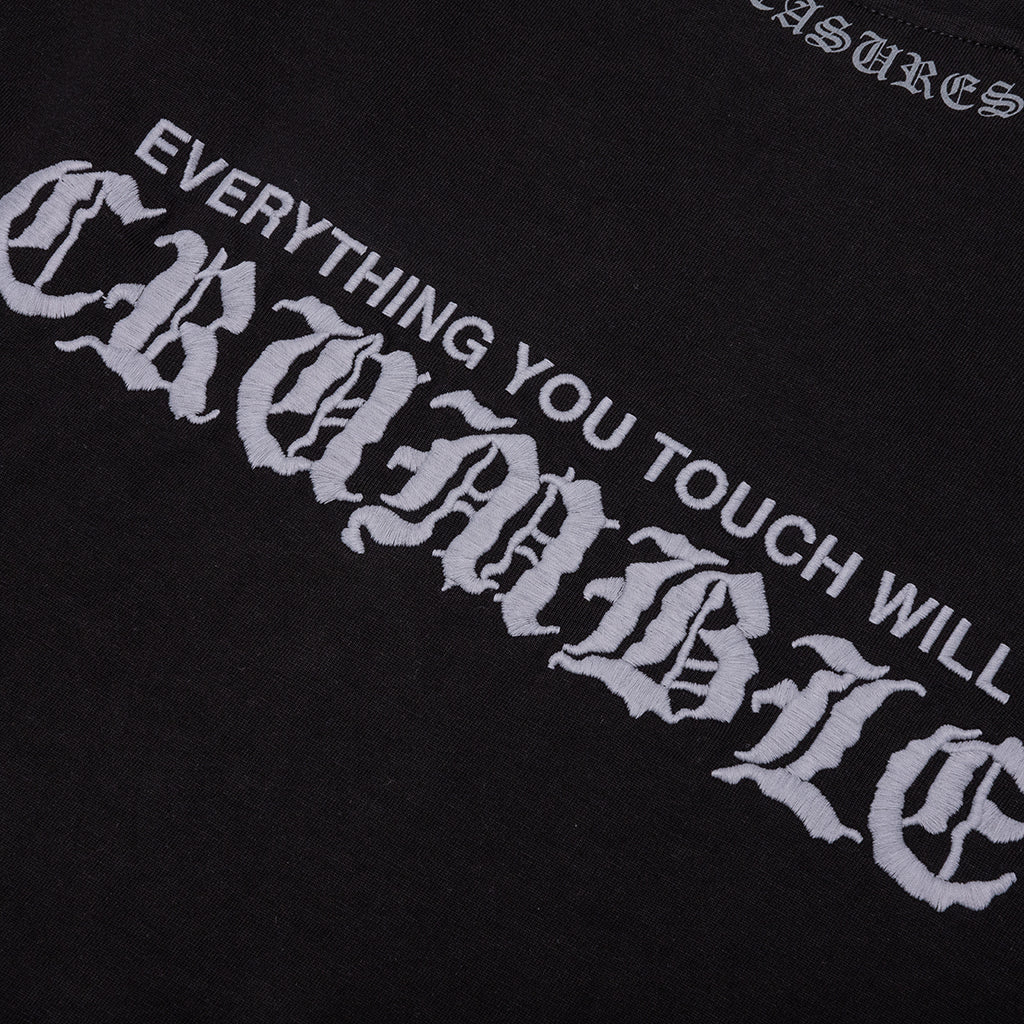 Crumble Heavyweight Raglan - Black