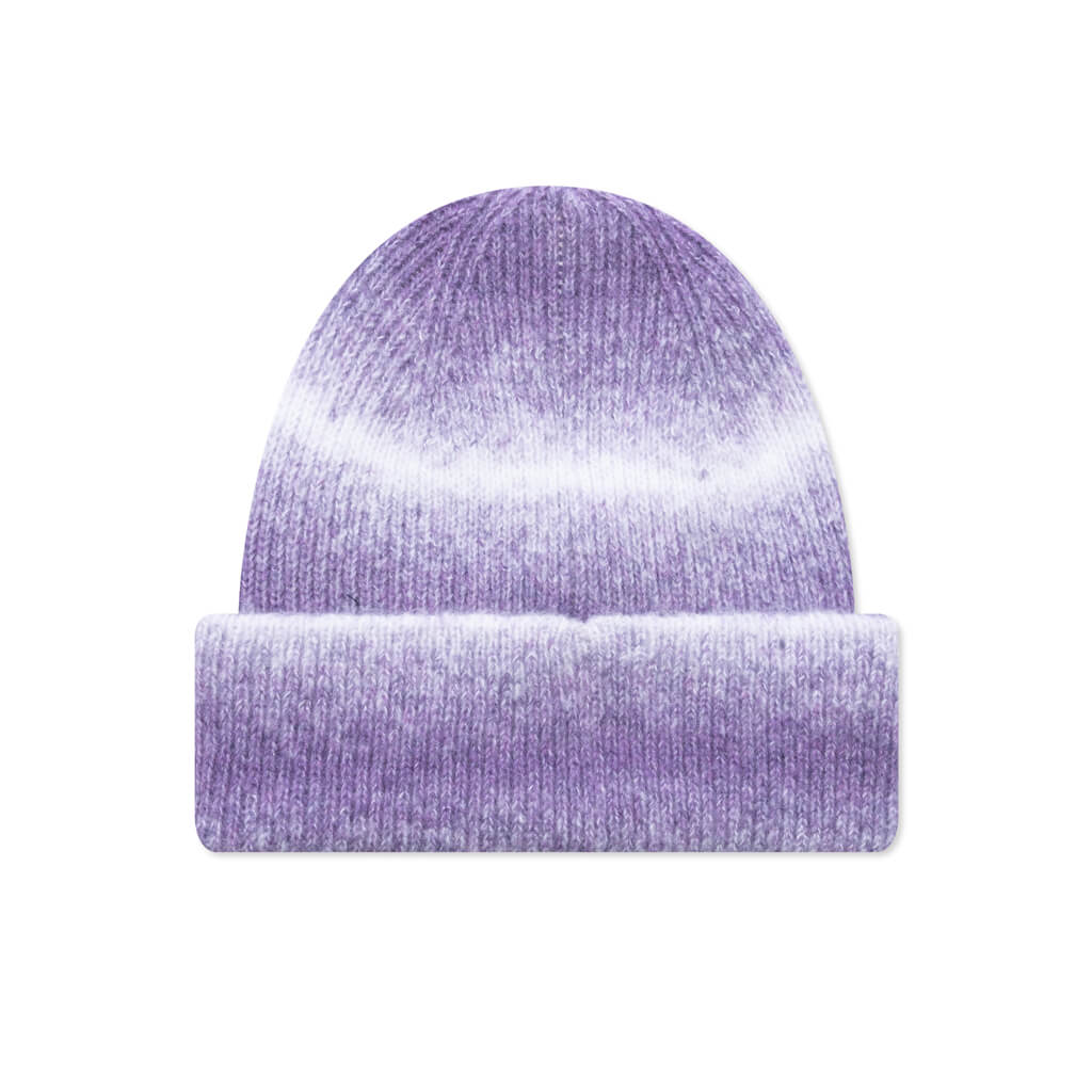 Cuff Basic Striped Beanie - Purple