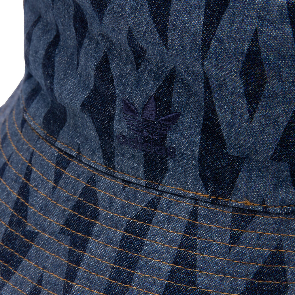 adidas Originals x Ivy Park Reversible Monogram Bucket Hat - Dark Blue