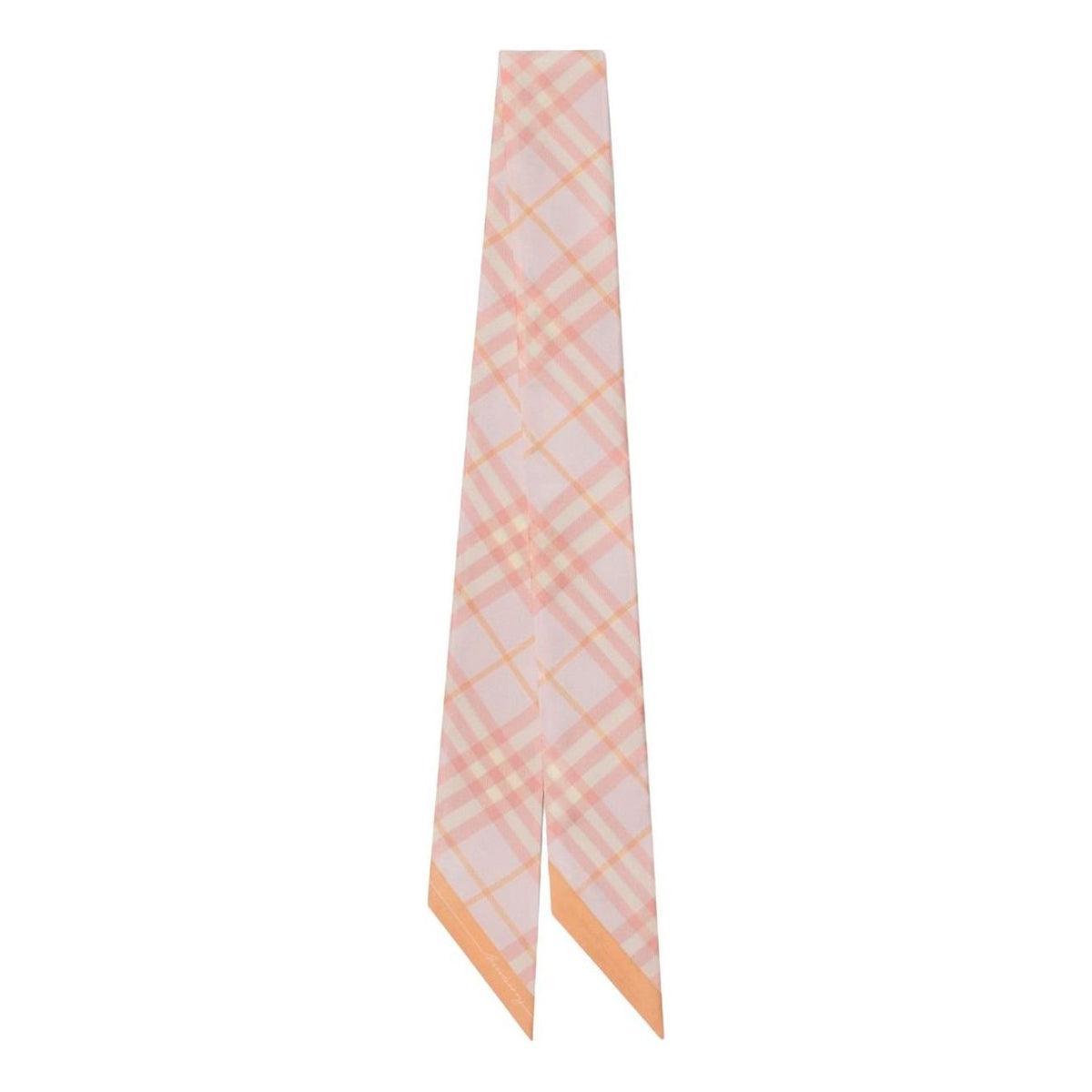 (WMNS) Burberry 25 Checked Silk Scarf 'Blush Pink' 81103641