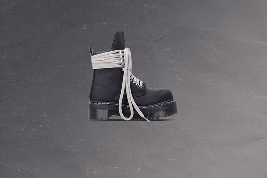 Rick Owens DRKSHDW x Dr. Martens Quad Sole Steel Toe Boot - Black