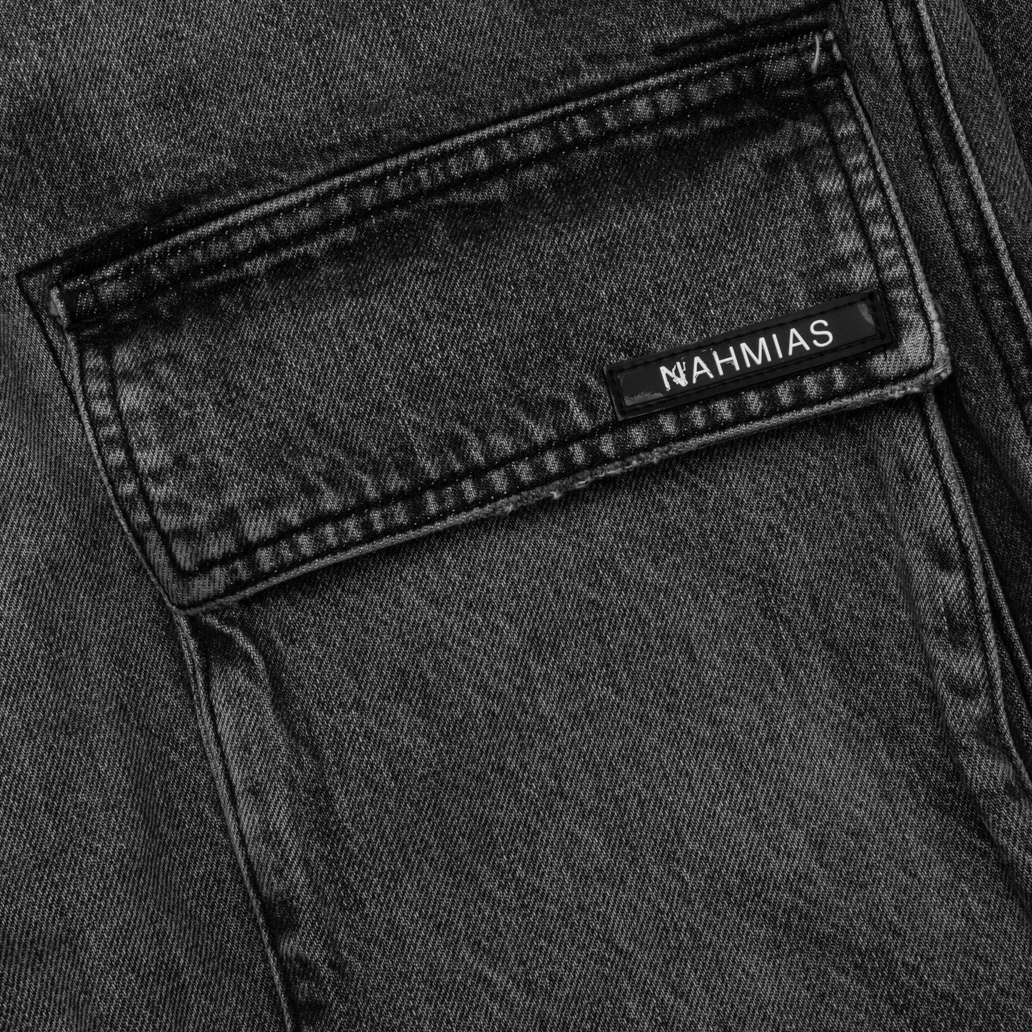 Denim Logo Cargo Pants - Brown Wash