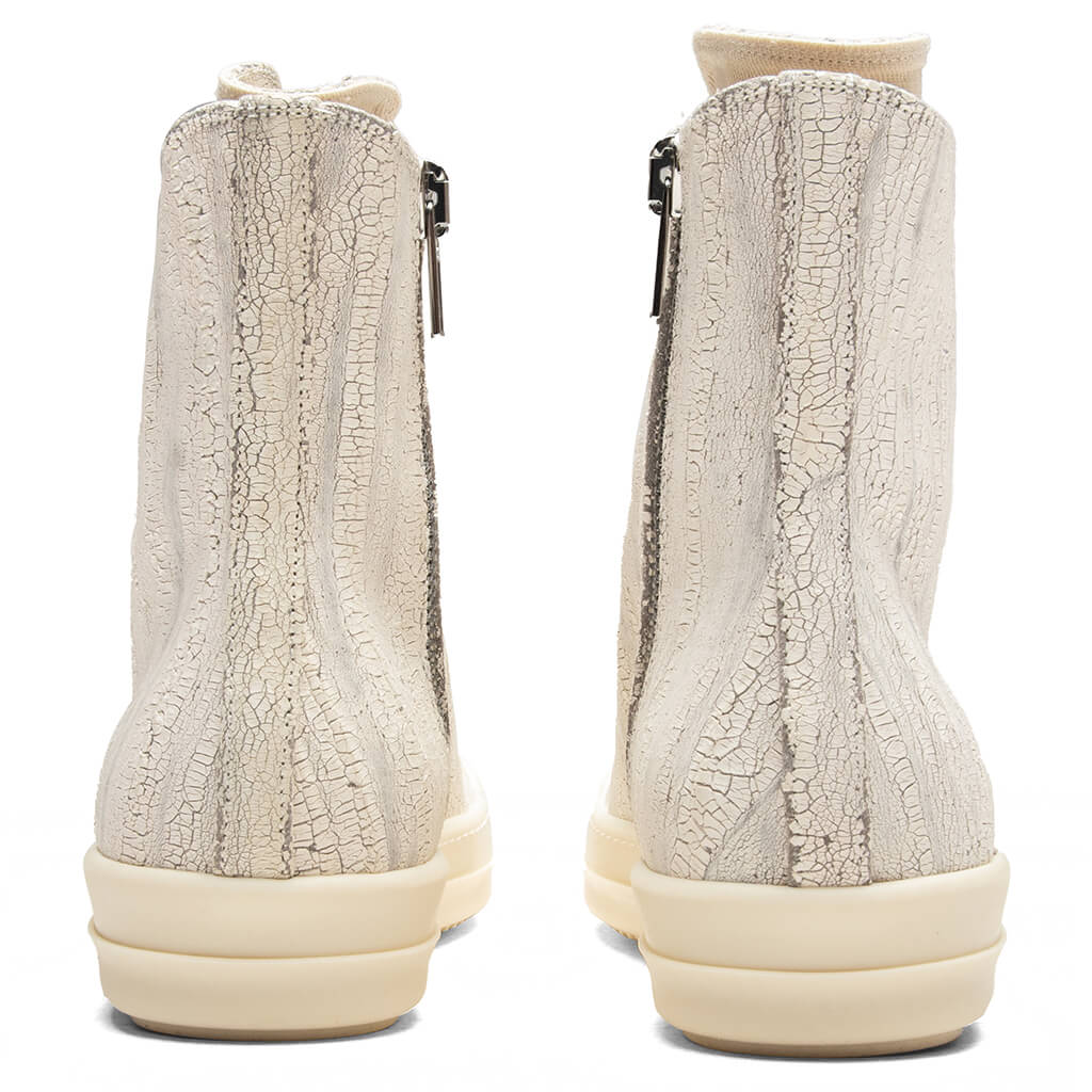 Denim Sneaks - Milk White