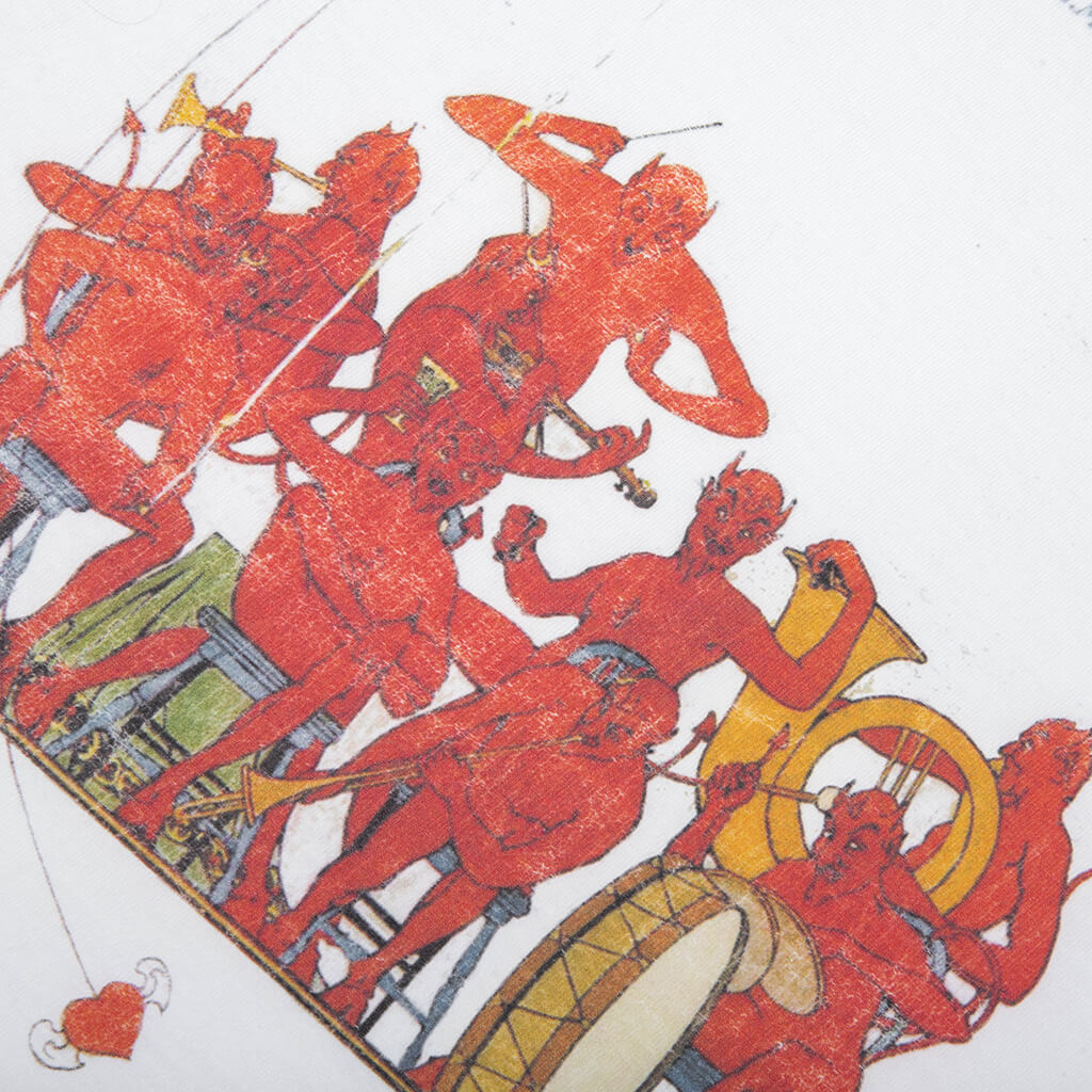 Devil Band T-Shirt - Vintage White