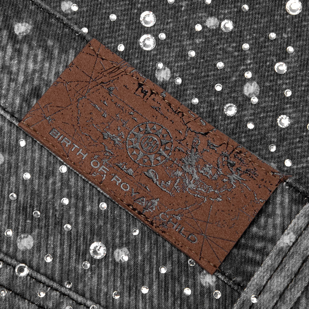 20K Swarovski Diamond Boro Jean - Black