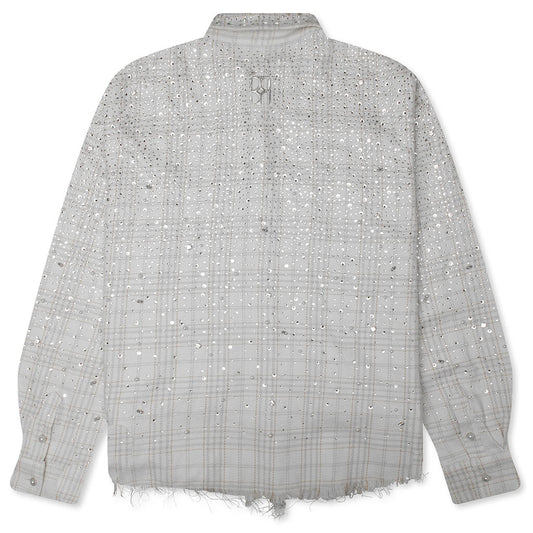 20K Pearl Diamond Shirt - White/Beige