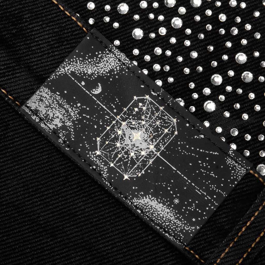 20K Diamond Starlight Denim Shorts - Black