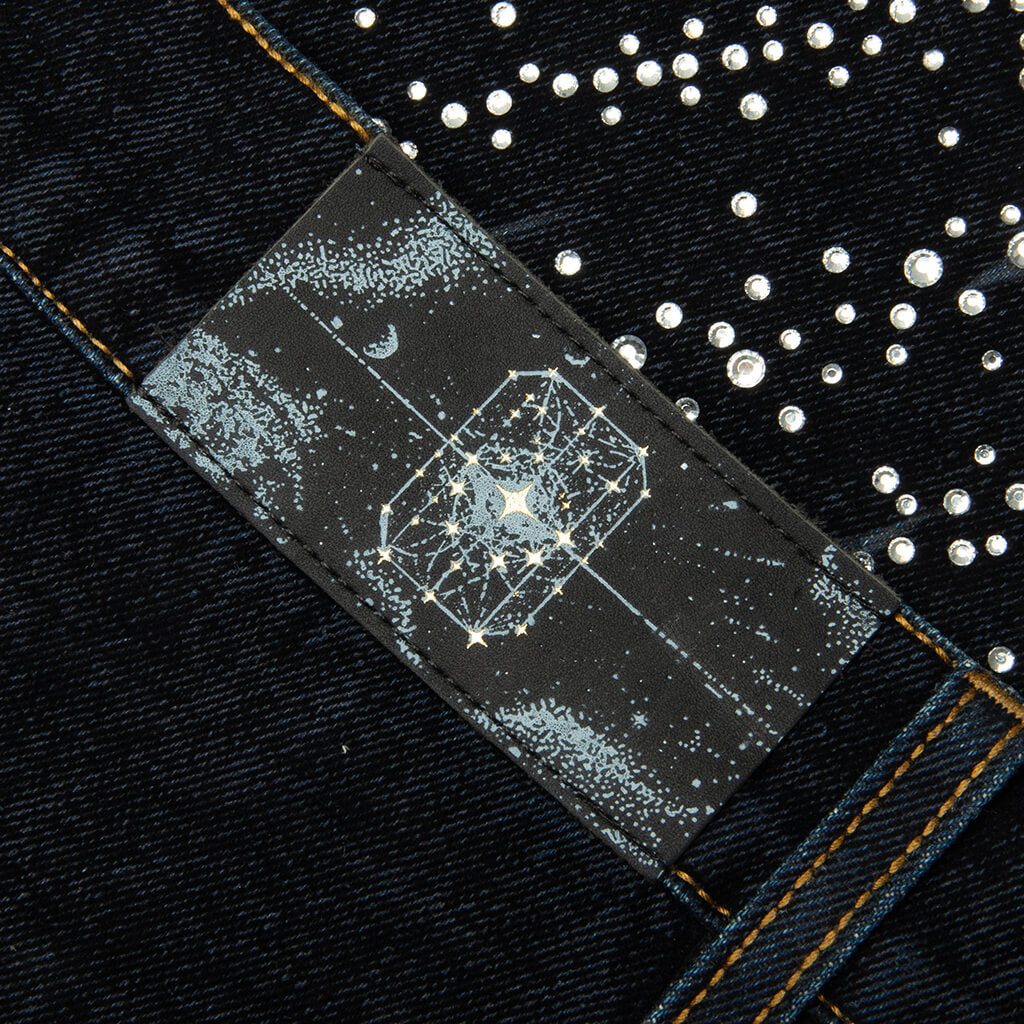 20K Diamond Starlight Denim Shorts - Blue