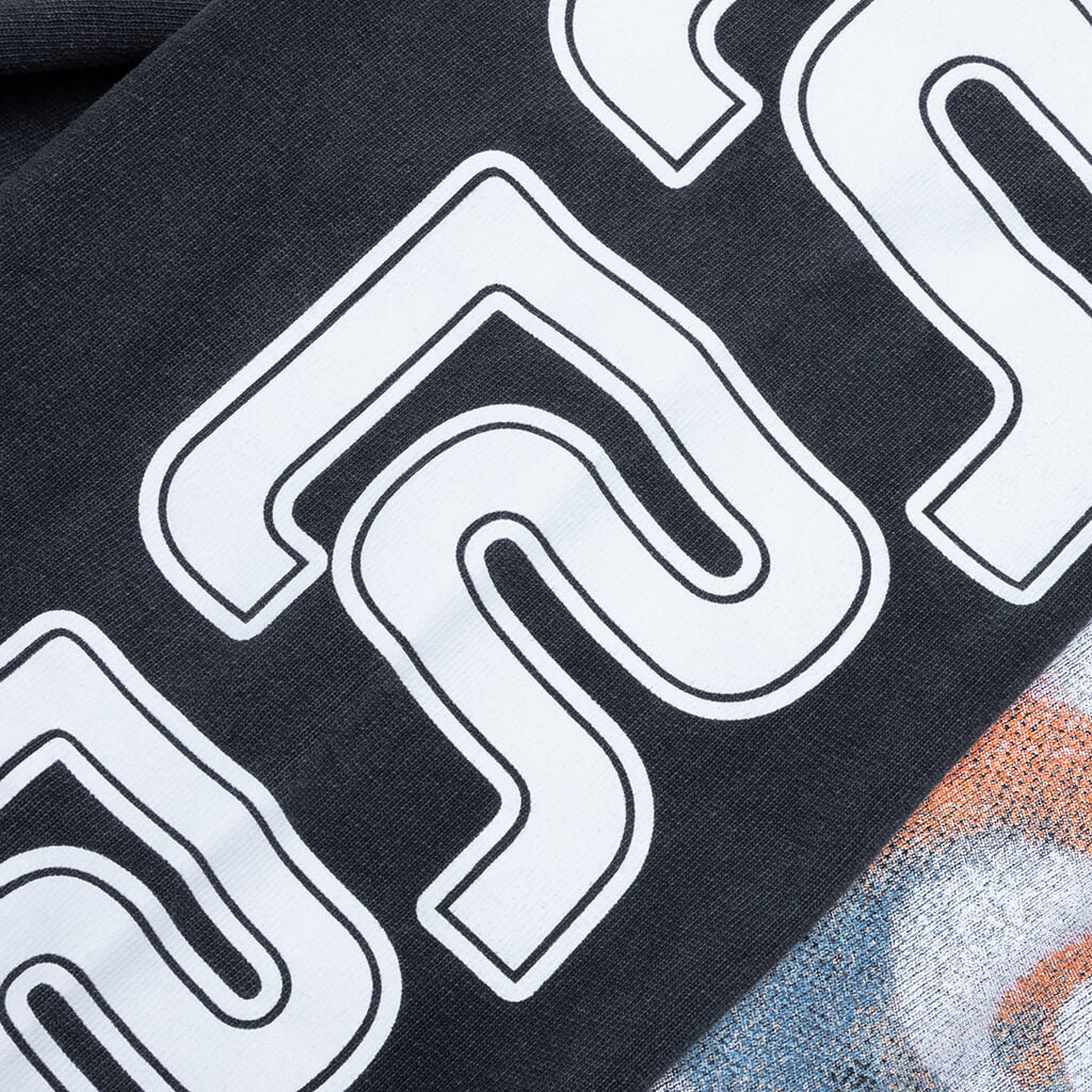 Divinity Paper Garden L/S Tee - Faded Black