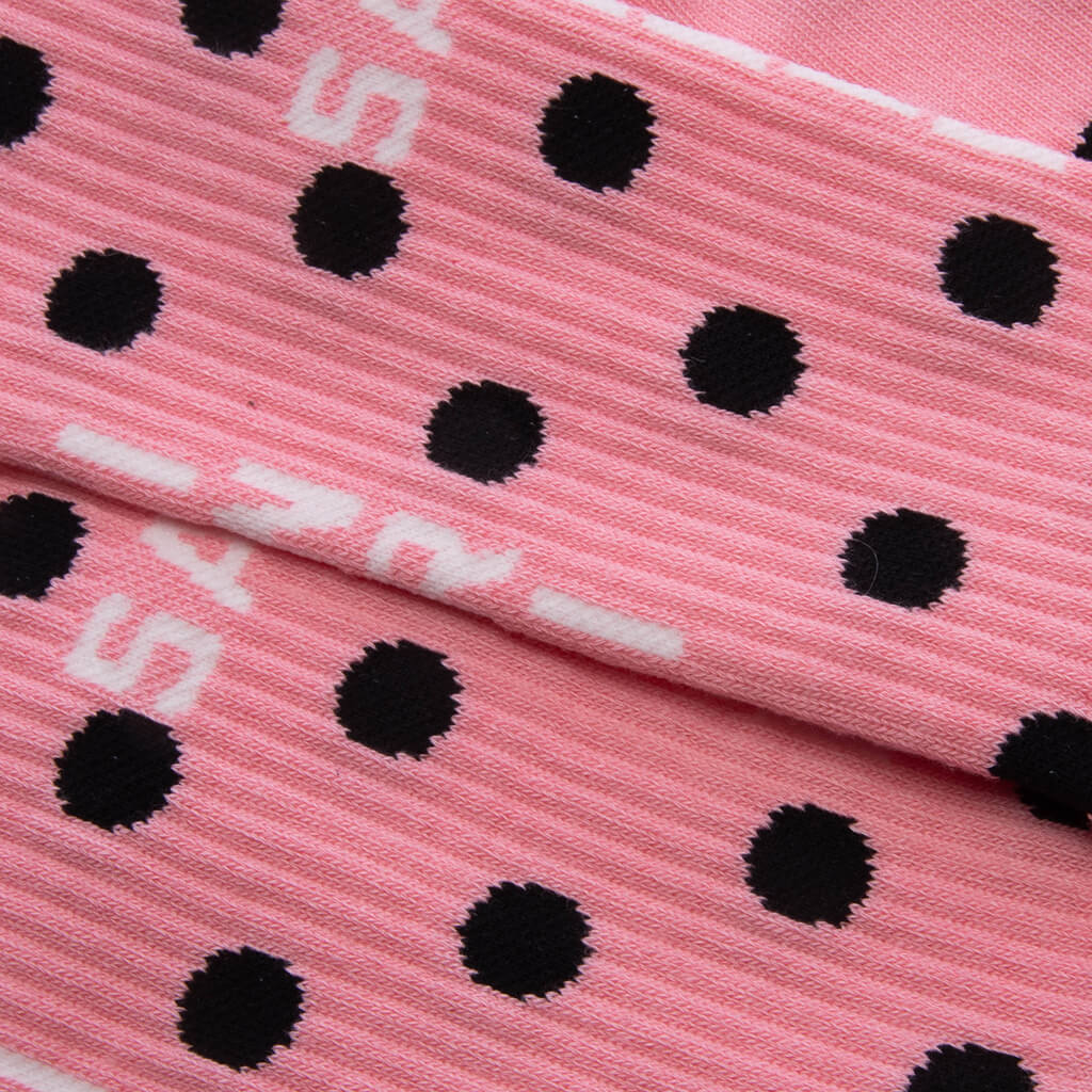 Dot Socks - Pink/Black
