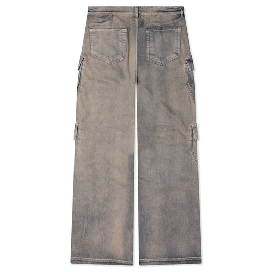 Double Cargo Denim Jeans - Mineral Pearl