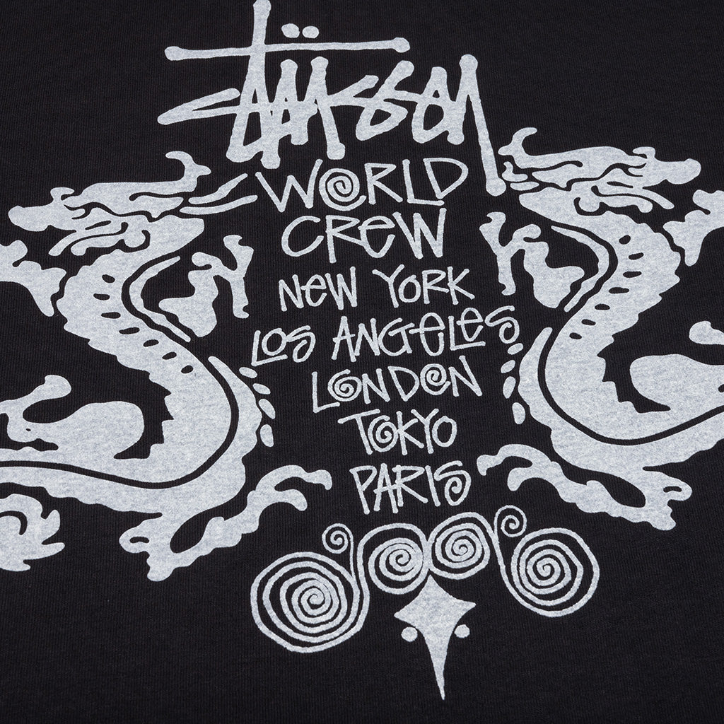 Double Dragon Pigment Dyed Tee - Black