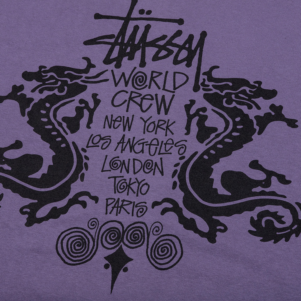 Double Dragon Pigment Dyed Tee - Grape