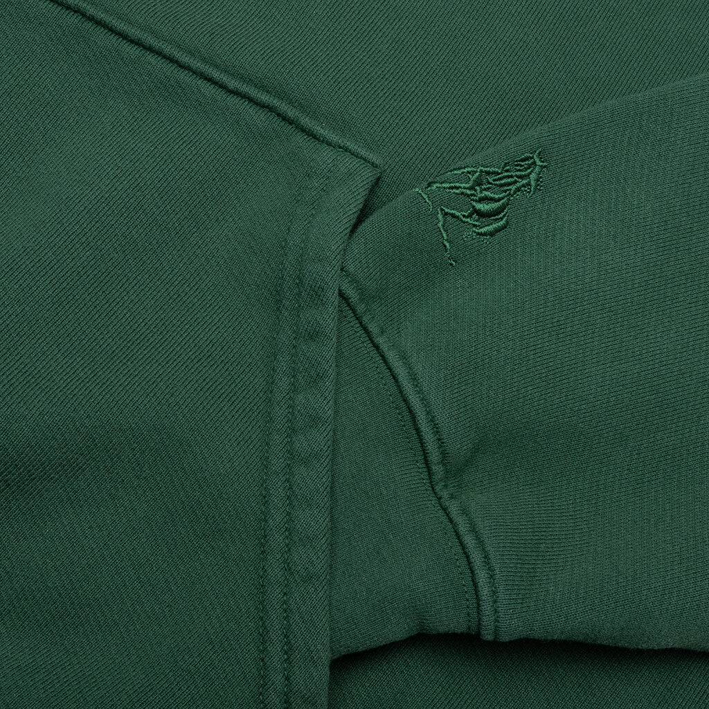 Driftin’ Back Hooded Sweatshirt - Hard Washed Forest Green