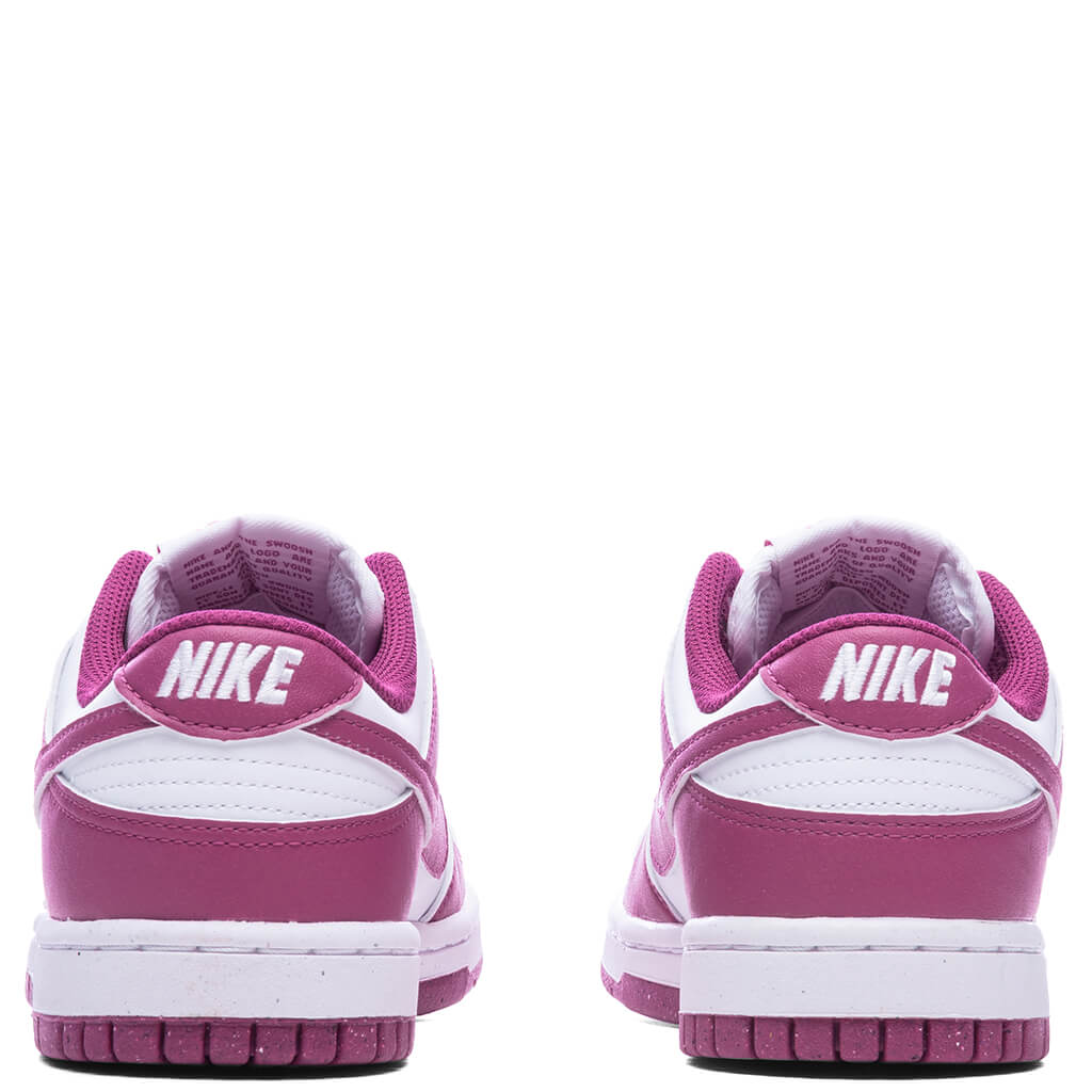 Dunk Low Women's - White/Hot Fuchsia