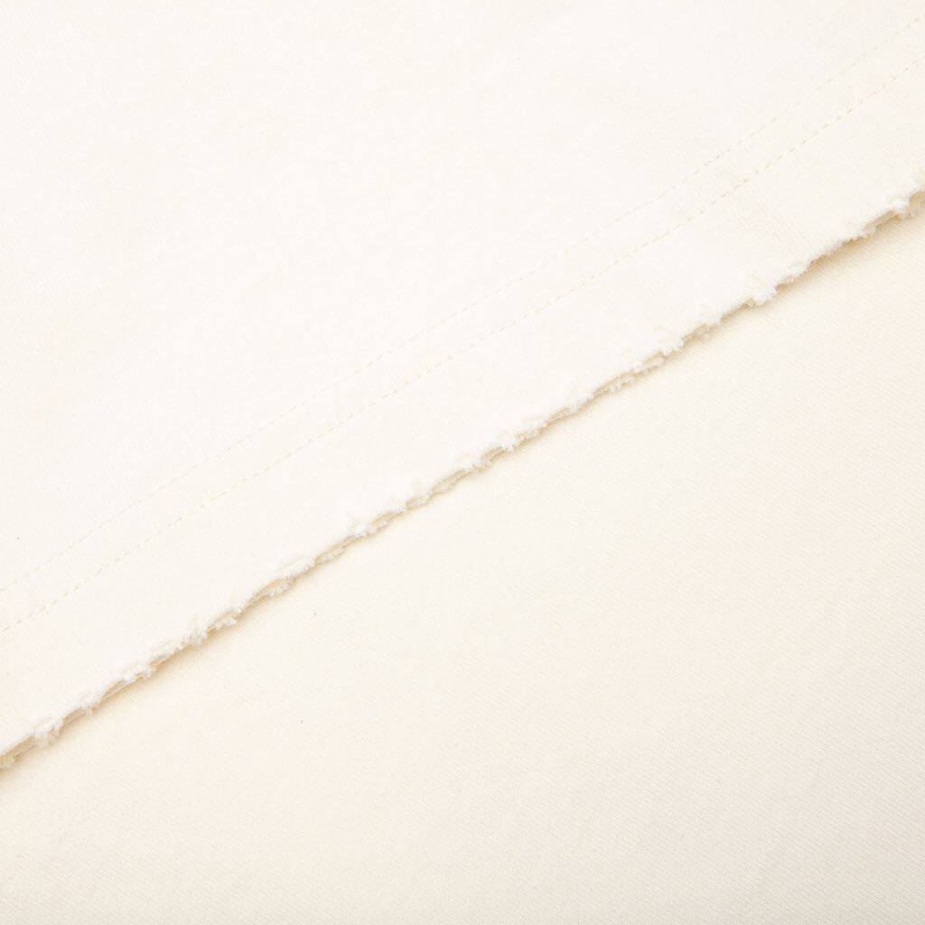 Embroidered Pocket Tee - Bone