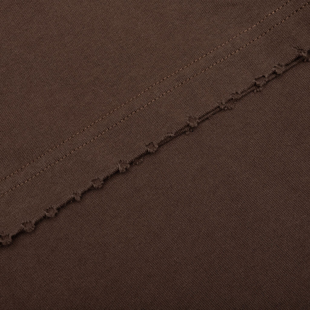 Embroidered Pocket Tee - Brown