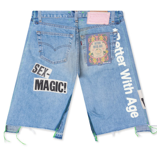 Exposé Triple-Wide Denim Short - Indigo