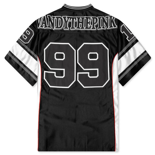 Eye Logo Football Jersey - Black