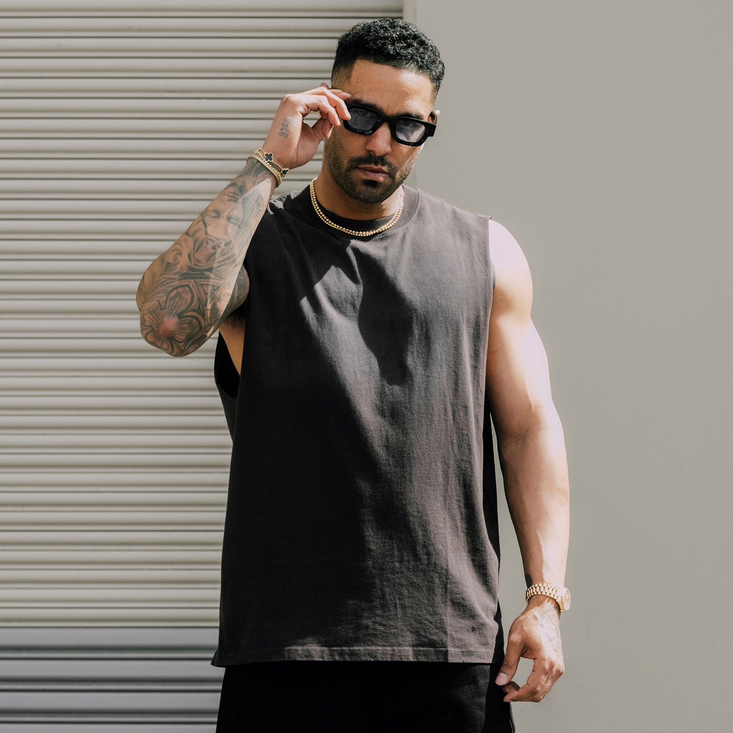 Dean Sleeveless Tee - Pigment Black