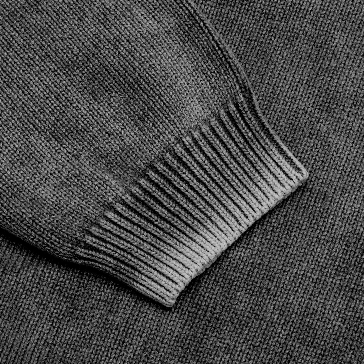 Faded Cotton Crew - Black