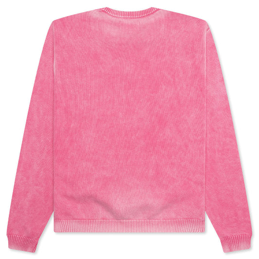 Faded Cotton Crew - Pink