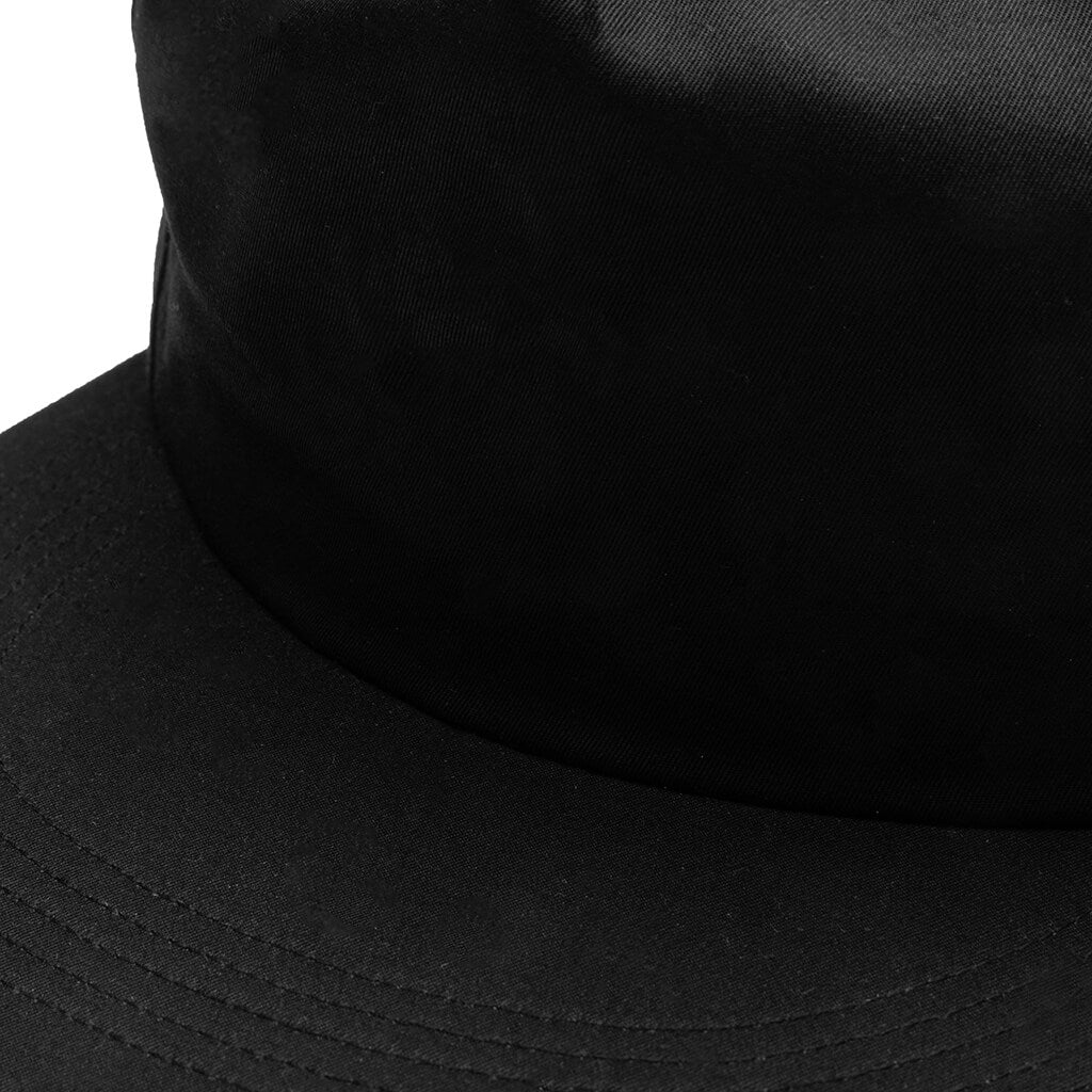 5 Panel Hat - Black