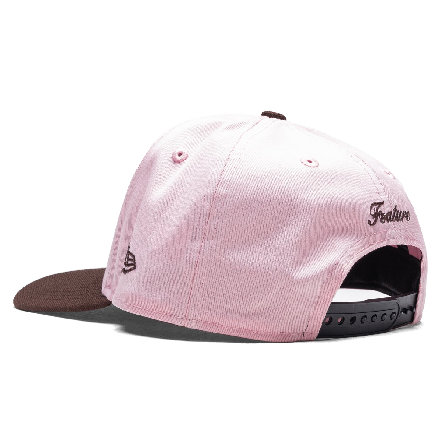 Feature x New Era 9FIFTY A-Frame Old English F La Jolla - Pink/Walnut