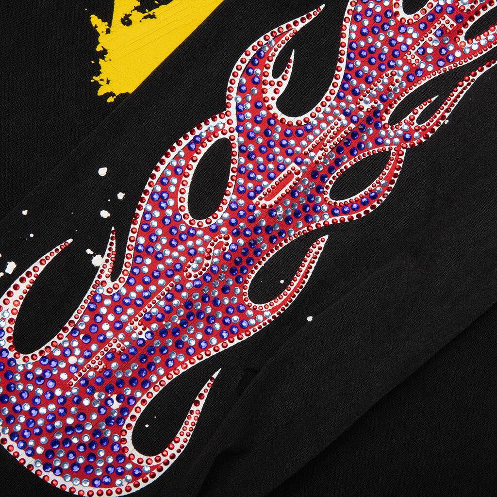 SeCND SLF x Masato Kawajo Firestorm Vintage L/S - Black/Red/Teal