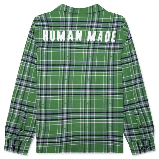 Flannel Check Shirt - Green