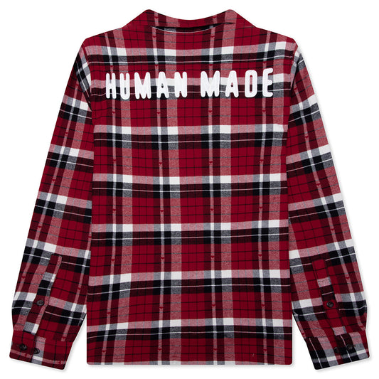 Flannel Check Shirt - Red