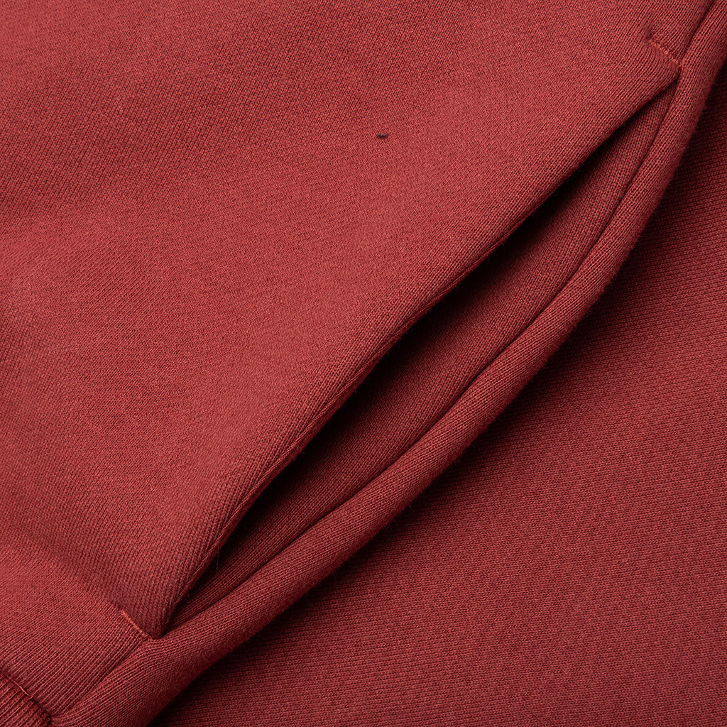 Fleece Hoodie - Crimson