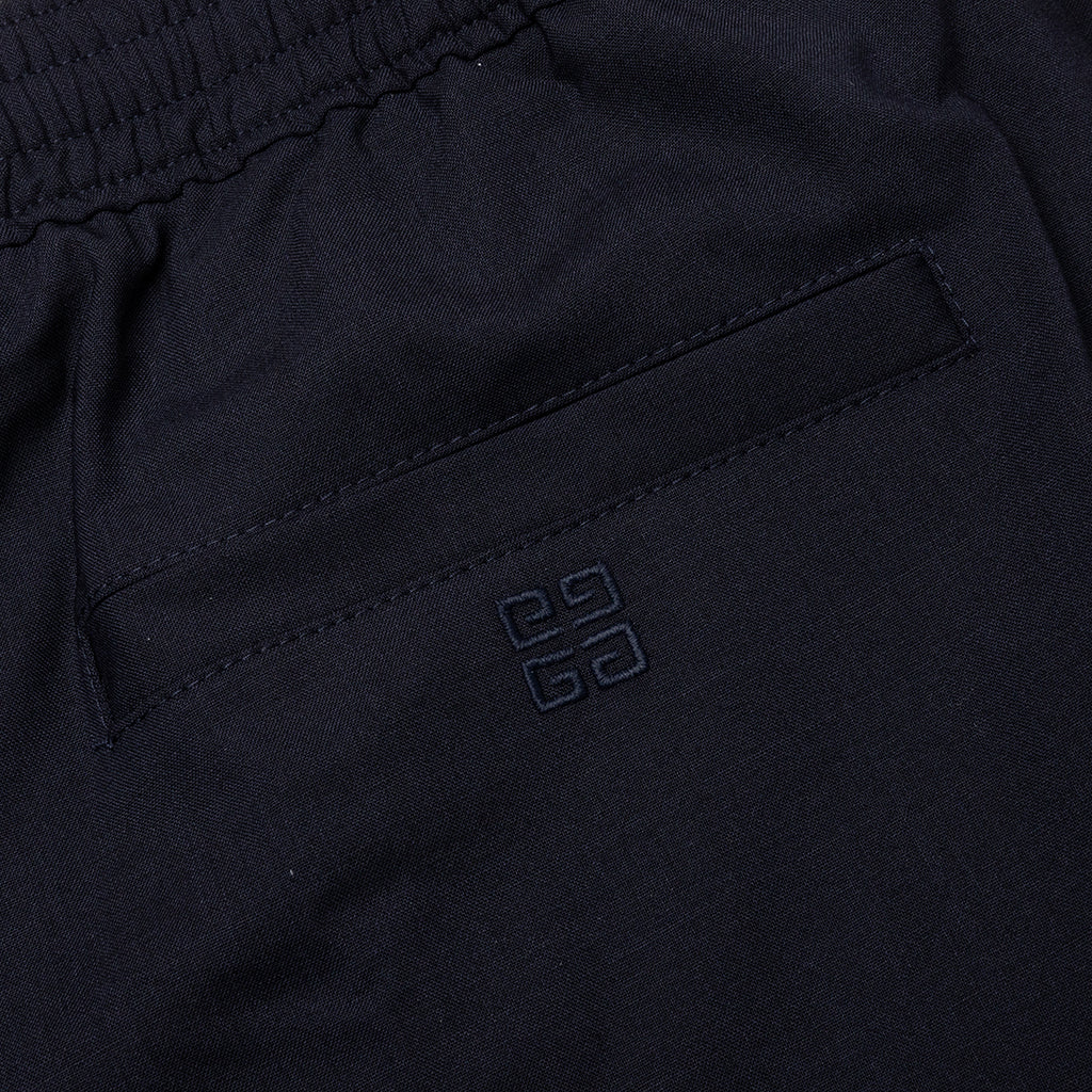 Slim Fit Formal Wool and Mohair Pants - Night Blue