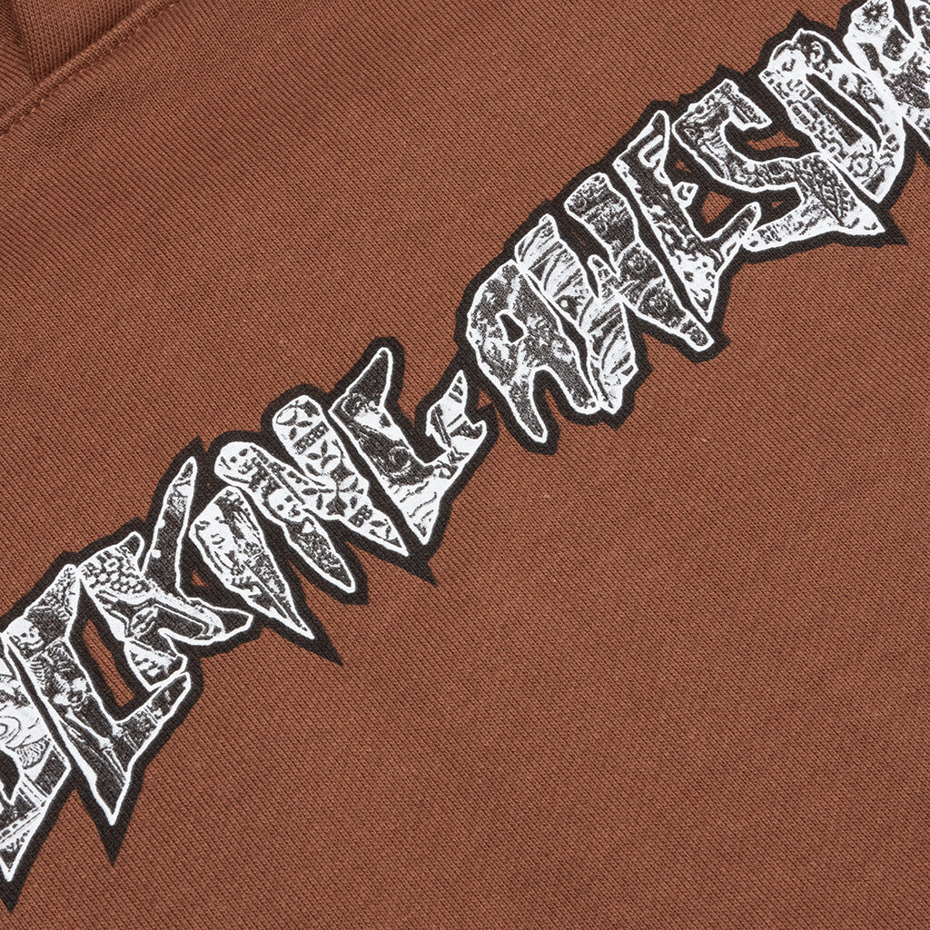 Acupuncture Stamp Hoodie - Burnt Orange