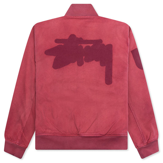 Ghost Logo Canvas Varsity - Red