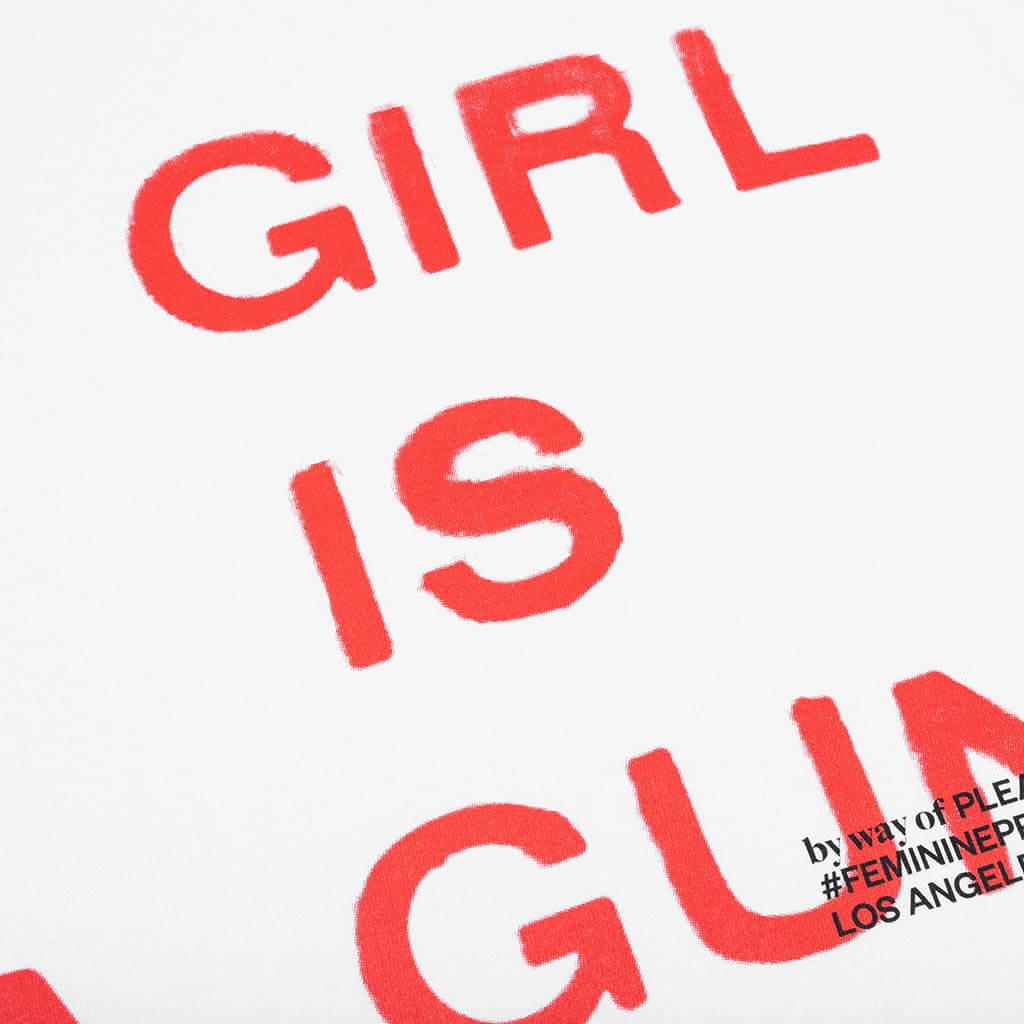 Girl Is A Gun T-Shirt - White