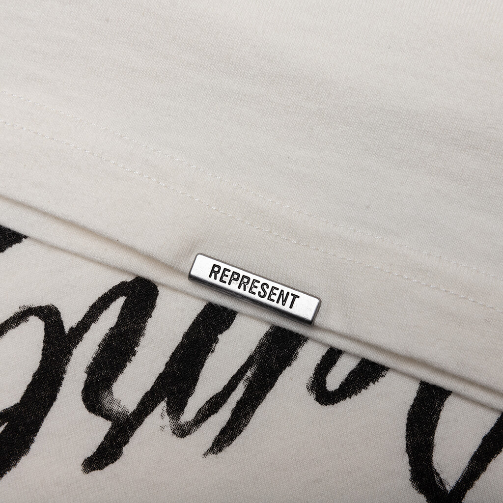 Grand Vintage Hand Drawn T-Shirt - Aged White