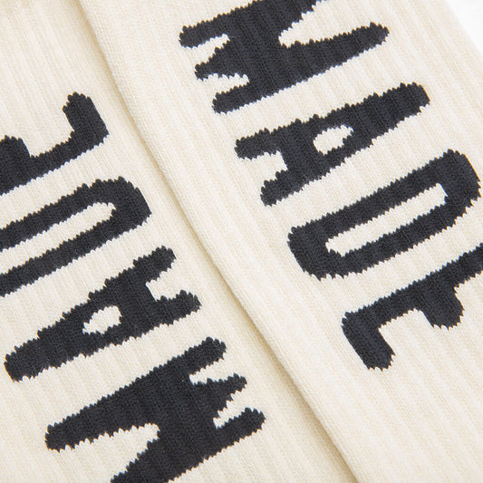 HM Logo Socks - White