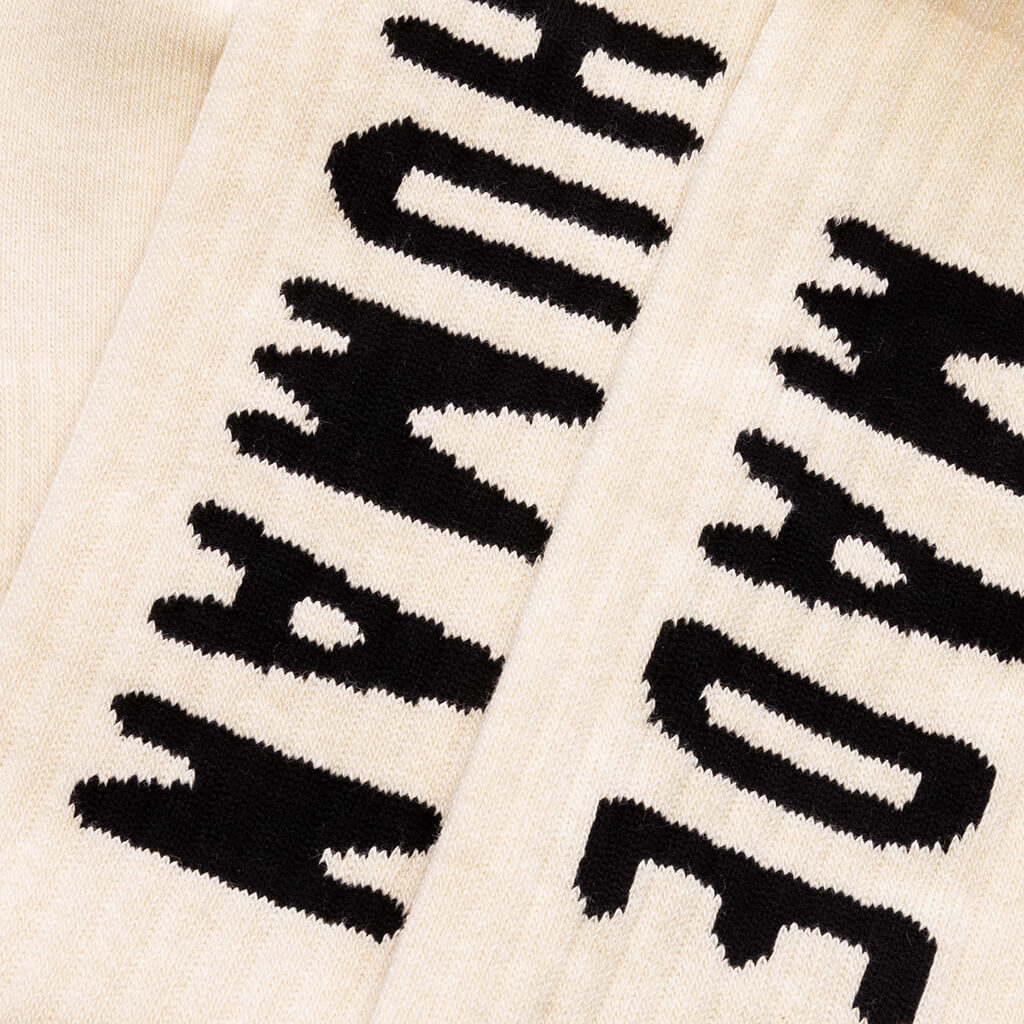 HM Logo Socks - White