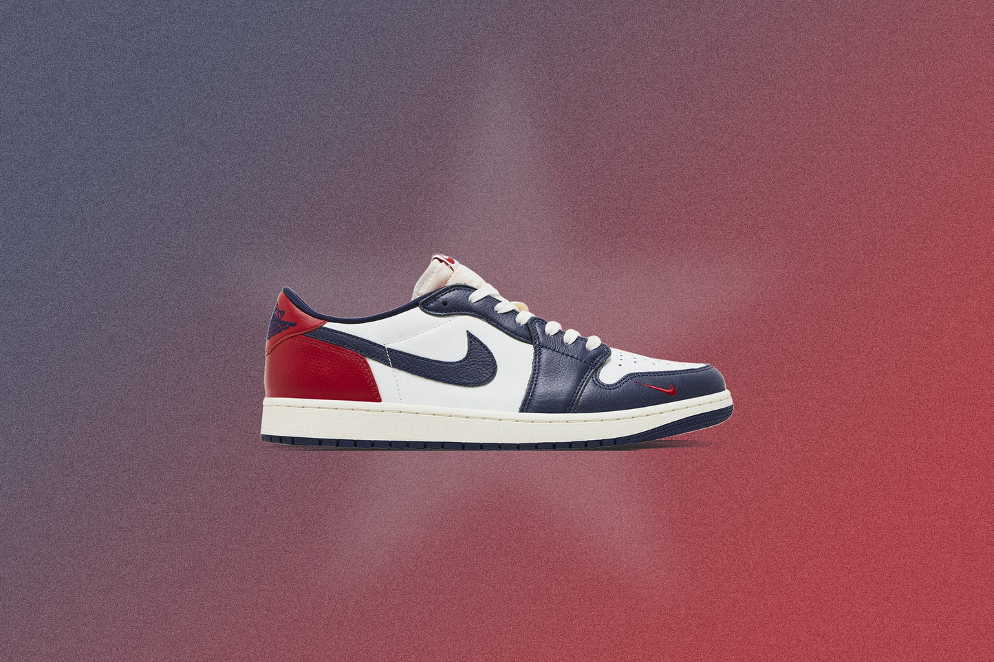 Air Jordan 1 Retro Low OG 'Howard University' - Summit White/Gym Red/Midnight Navy