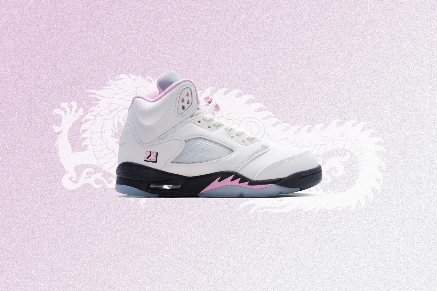 Air Jordan 5 Retro OG '35th Anniversary' (GS) - White/Black/Med Soft Pink/White