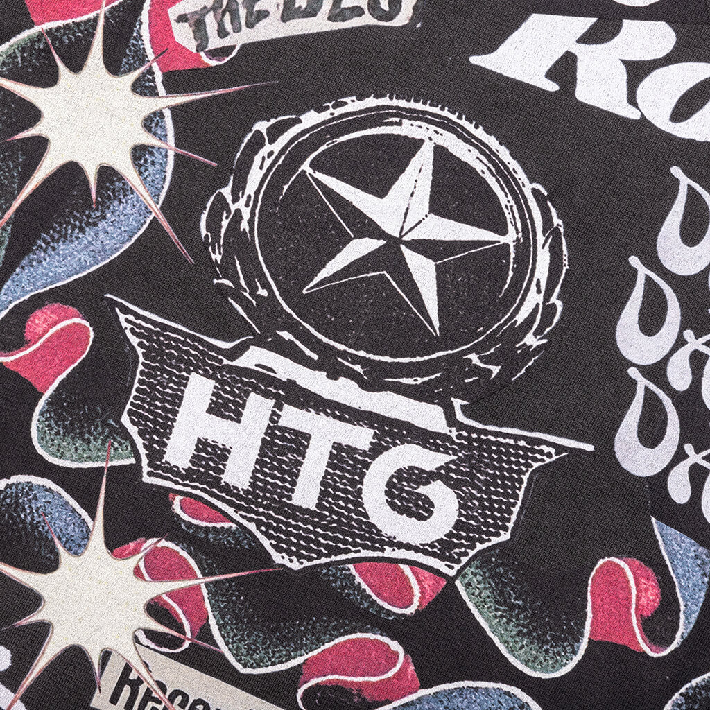 HTG Hotel Collage S/S Tee - Black