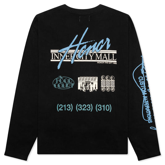 HTG Mall Logo L/S Tee - Black