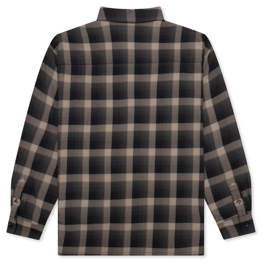 Half Hombre Check Shirt L/S - Beige