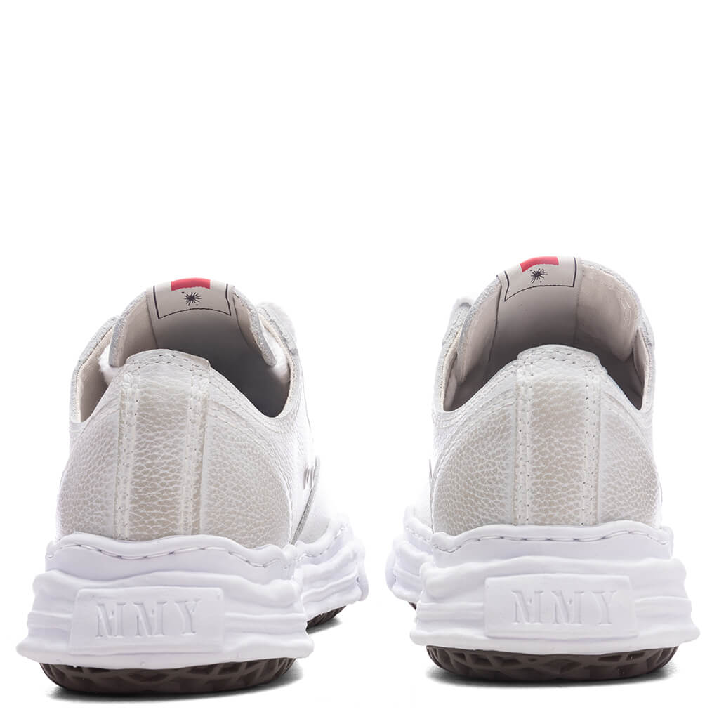 Hank Low OG Sole Brushed Shrink Leather - White