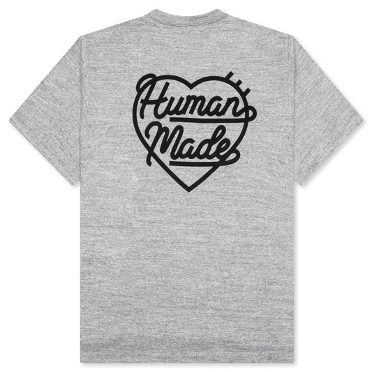 Heart Badge T-Shirt - Grey