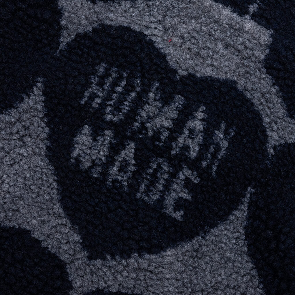 Heart Fleece Jacket - Navy