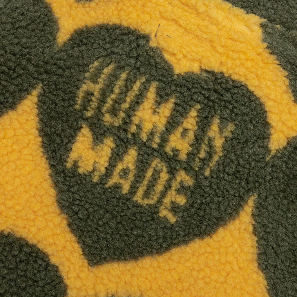 Heart Fleece Jacket - Olive Drab